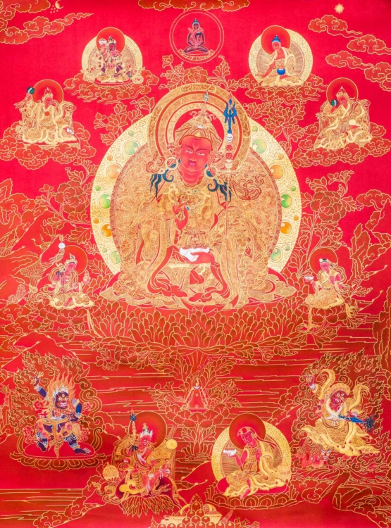 8 Manifestations Of Guru Rinpoche (Art Print) - Enlightenment - Dakini ...