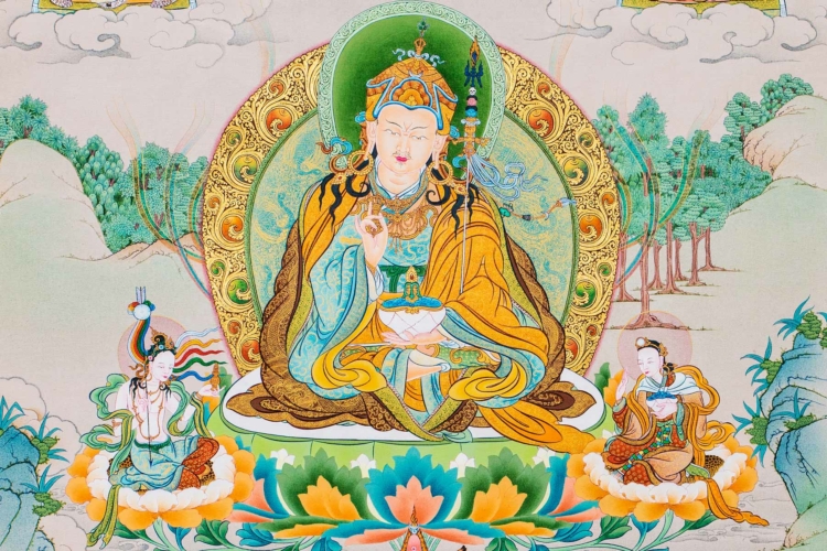 Guru Rinpoche IV (Detail B) - Enlightenment - Dakini As Art