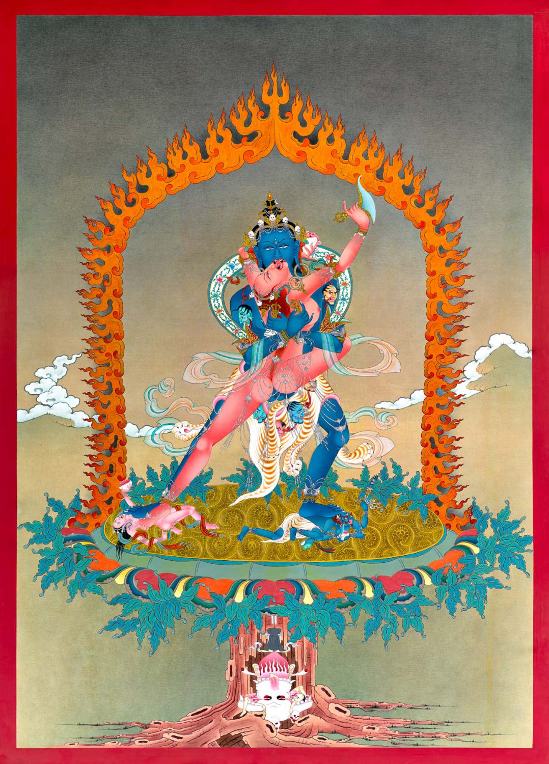 Chakrasamvara Art Print IOE Dakini As Art   Chakrasamvara Art Print Images Of Enlightenement 1078x1500 