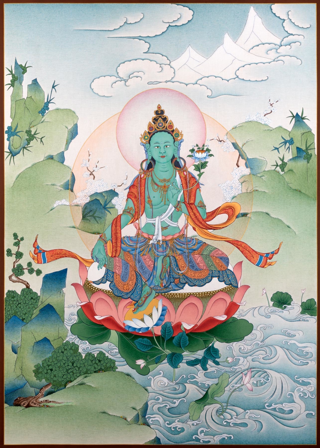 Green Tara II (Art Print) - Enlightenment - Dakini As Art