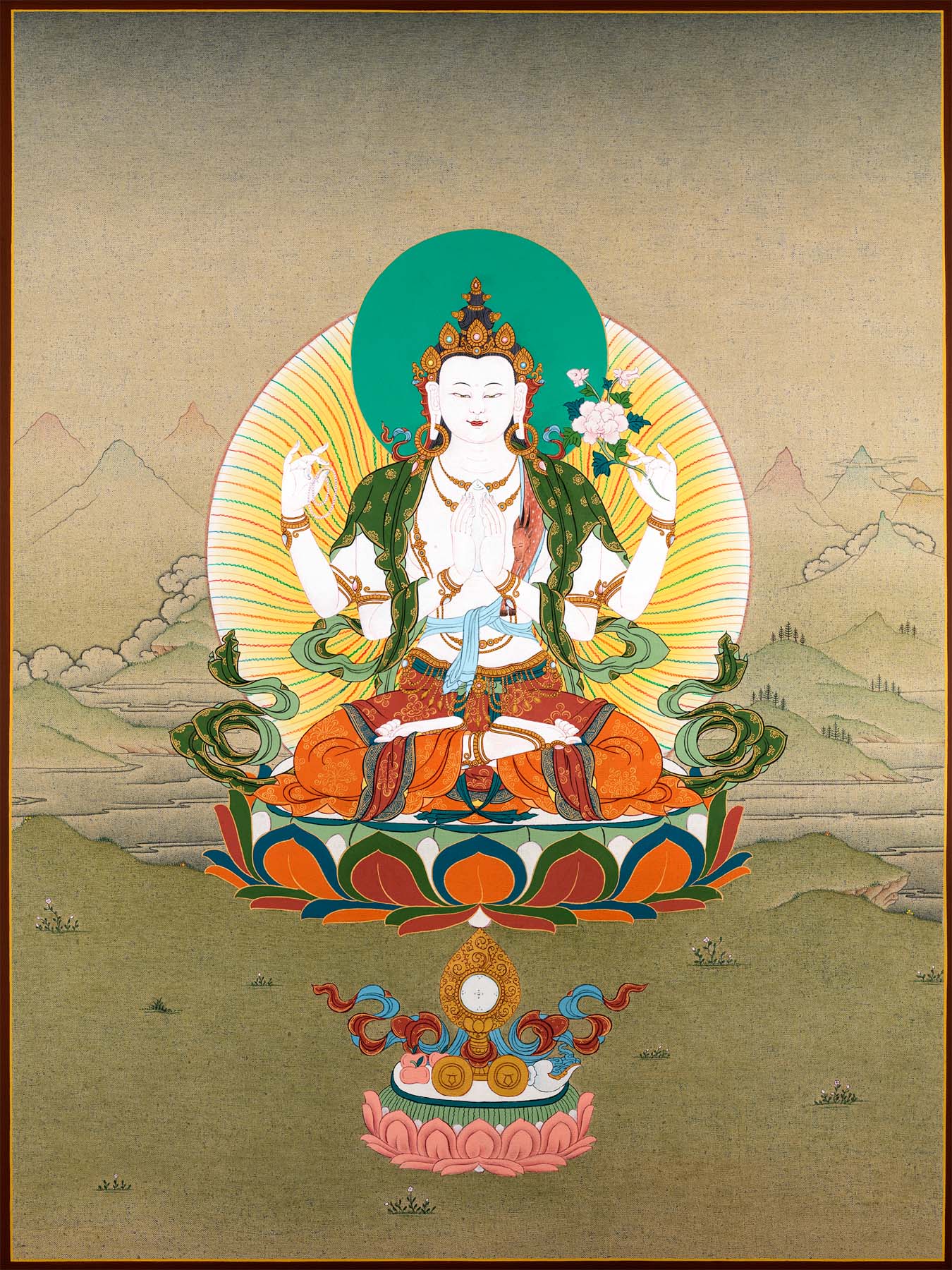 Chenrezig (Thangka) - IOE ~ Dakini As Art