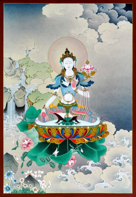 White Tara I (Art Print) - Enlightenment - Dakini As Art