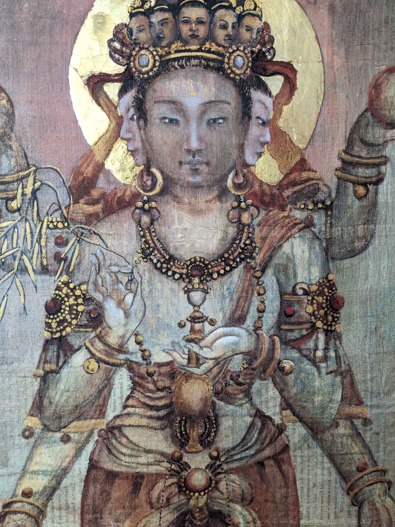 Eleven-Faced Avalokitesvara I (Art Print) - Tilly Campbell-Allen